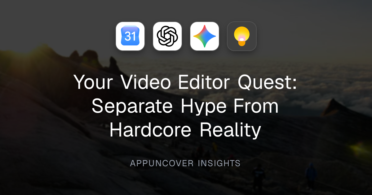 Your Video Editor Quest: Separate Hype From Hardcore Reality